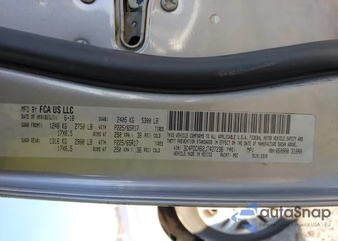 2018 Dodge Journey Se from USA, damaged, VIN 3C4PDCAB2JT427236